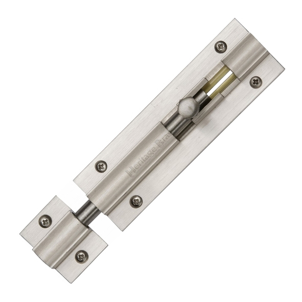 C1580 3-SN • 075 x 025mm • Satin Nickel • Heritage Brass Straight Barrel Bolt